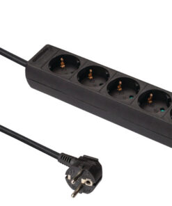 Alternative view of Valueline VLES615F001BL Stekkerdoos 6-wegs 1.50 M Zwart