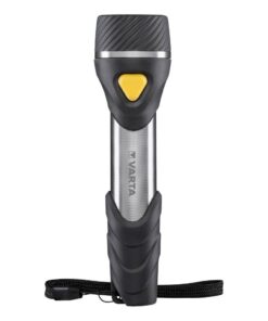 Varta 16632101421 Day Light LED Zaklamp + 2x AA Batterijen Zwart/Zilver