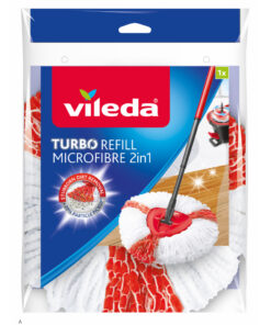 Vileda Easy 2in1 Turbo Wring and Clean Mop Wit/Rood