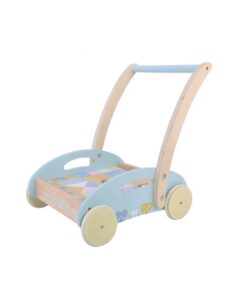 Woezel en Pip Houten Blokkenkar 27x35x36 cm