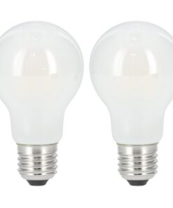 Xavax LED-Gloeidraad Gloeilamp E27 806lm Warm Wit Mat 2 Stuks