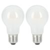 Xavax LED-Gloeidraad Gloeilamp E27 806lm Warm Wit Mat 2 Stuks