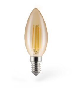Xavax LED-Gloeidraad Vintagelamp Kaars Dimbaar E14 320lm 4W Warm Wit