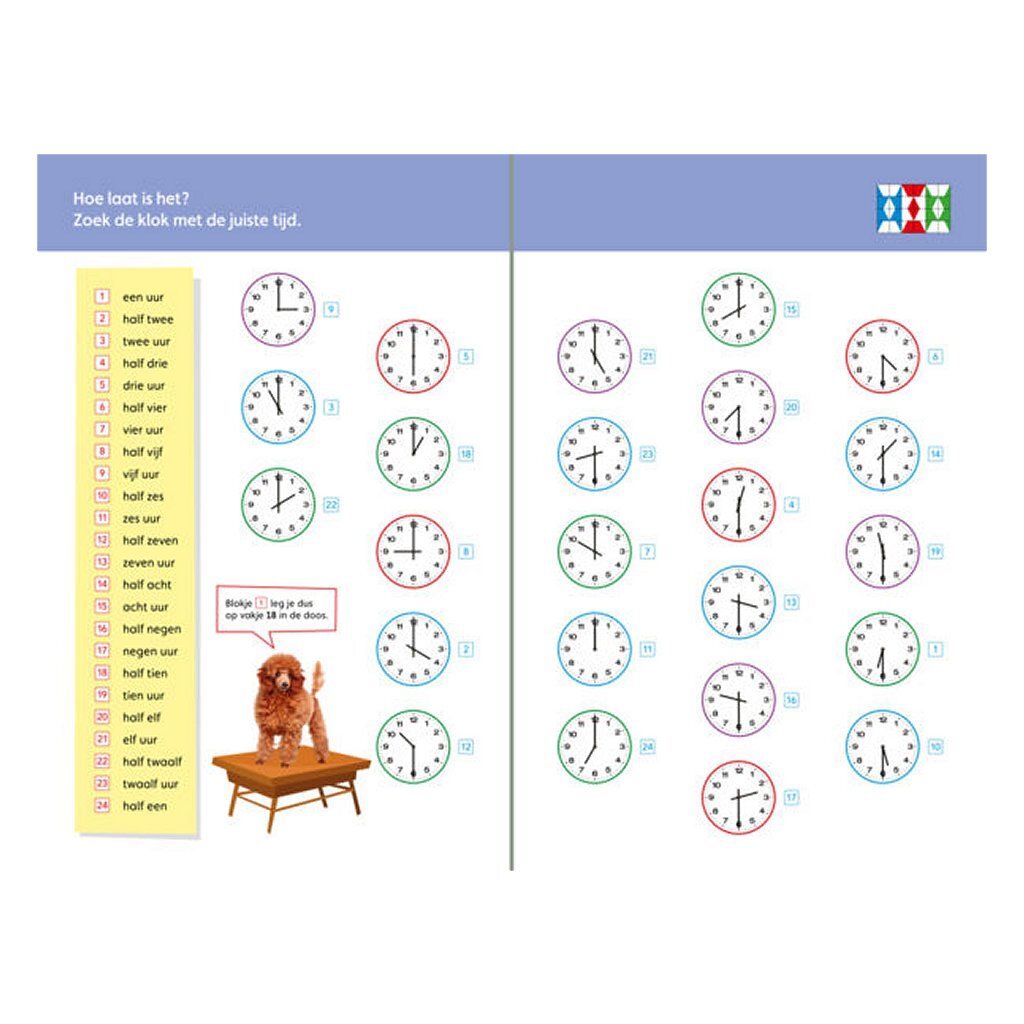 Zwijsen Maxi Loco Oefenboekje Ik Leer Klokkijken - Image 2